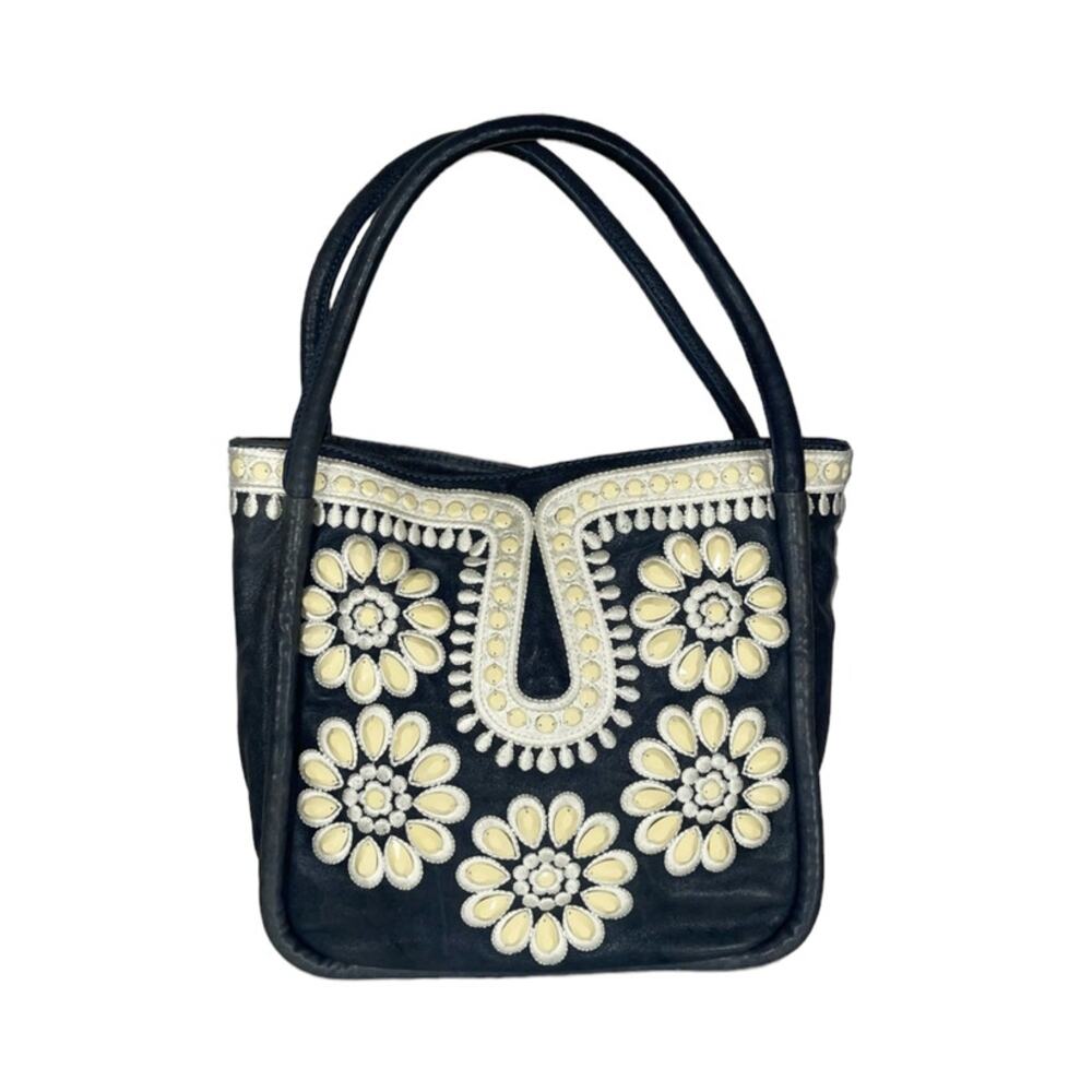 Lockheart Masterpiece Coll Crown Jewell Winslet Embroidered Beaded Handbag Purse